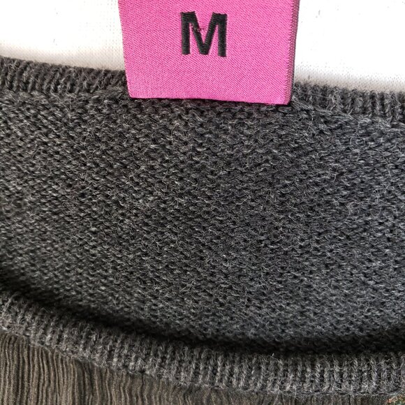 Save the Queen Italy Tunic Sweater Dress Longline Wool Silk Art-to-wear size M - Picture 9 of 14